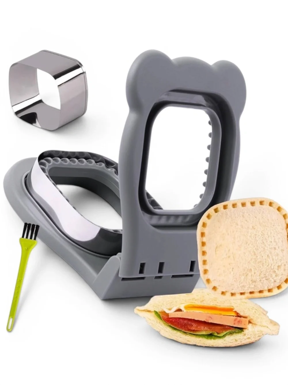 NOT FOR SALE Uncrustables Sandwich Maker Cutter Sealer Grey Square NIB PB&J